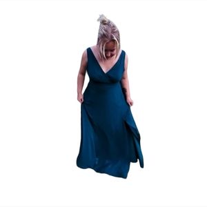 david's bridal emerald green dress